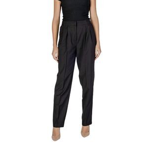Vila Clothes Black Polyester Dress Women's Pants